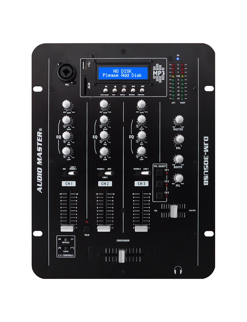 Audio Master DJM-305USB Dj μίκτης 3 καναλιών - 1