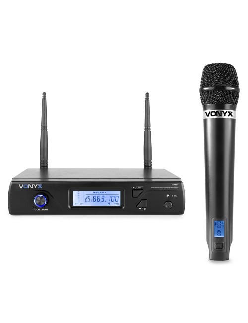 Vonyx WM61 UHF 16 Channel Wireless Handheld Microphone - 1