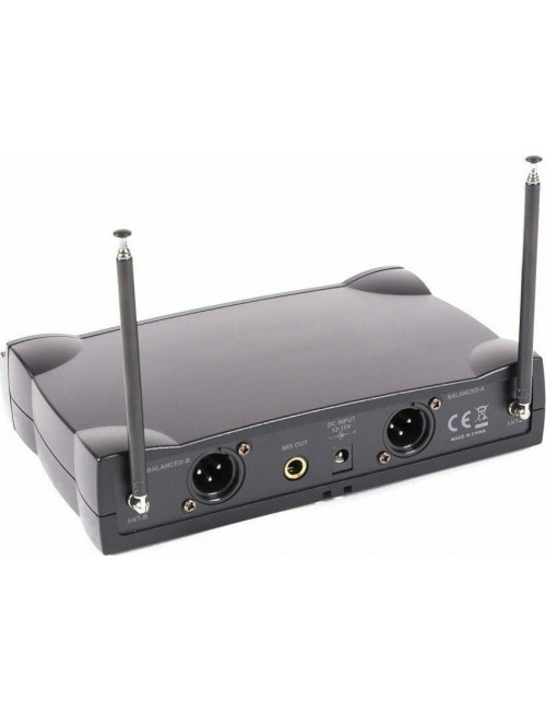 Διπλό Ασύρματο set Μικροφώνων Κεφαλής VHF 2 Καναλιών Master Audio BE7014Τ - 1