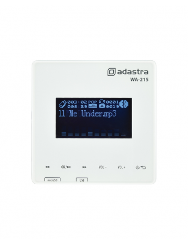 Adastra WA-215 Bt / Fm / Media Player Wall Amplifier - 1