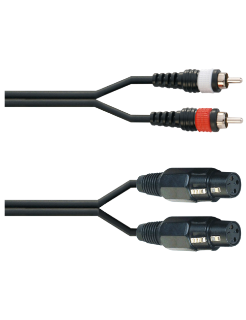 2Xlr female cable in 2Rca male 1.5m Audio Master TLC154-2 / 1.5M - 1