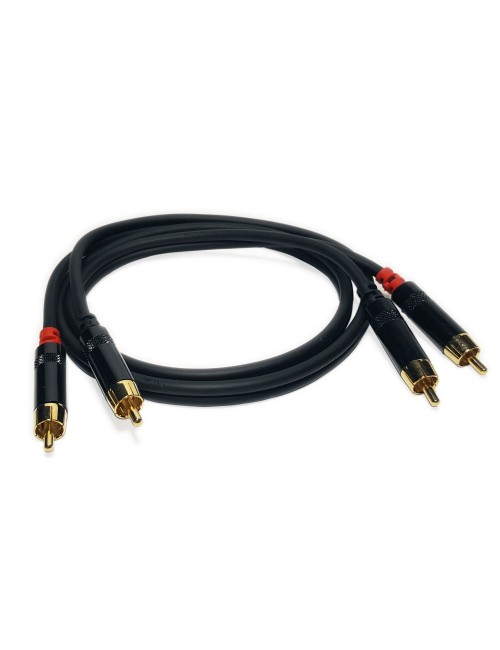 Καλώδιο 2RCA αρσενικά σε 2RCA αρσενικά 1m Master Audio RCA620/1 - 1