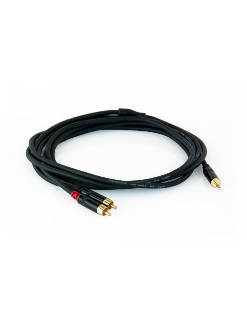 Καλώδιο Jack 3.5mm STEREO αρσενικό σε 2RCA αρσενικά 3m Master Audio RCA351/3 - 1