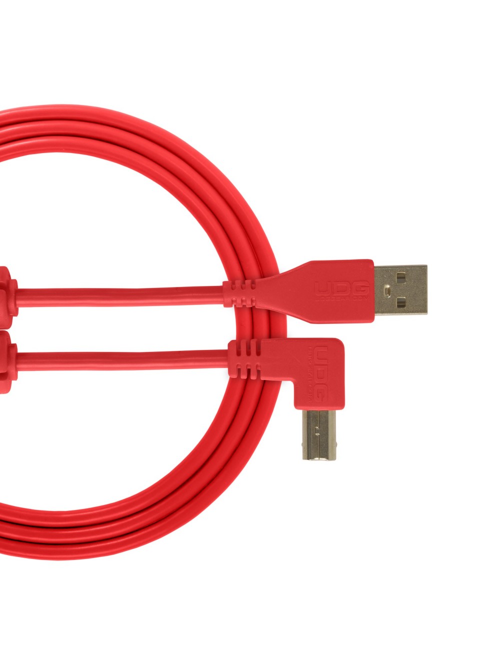 Usb cable U95004RD UDG USB 2.0 A-B Red angled 1m - 1