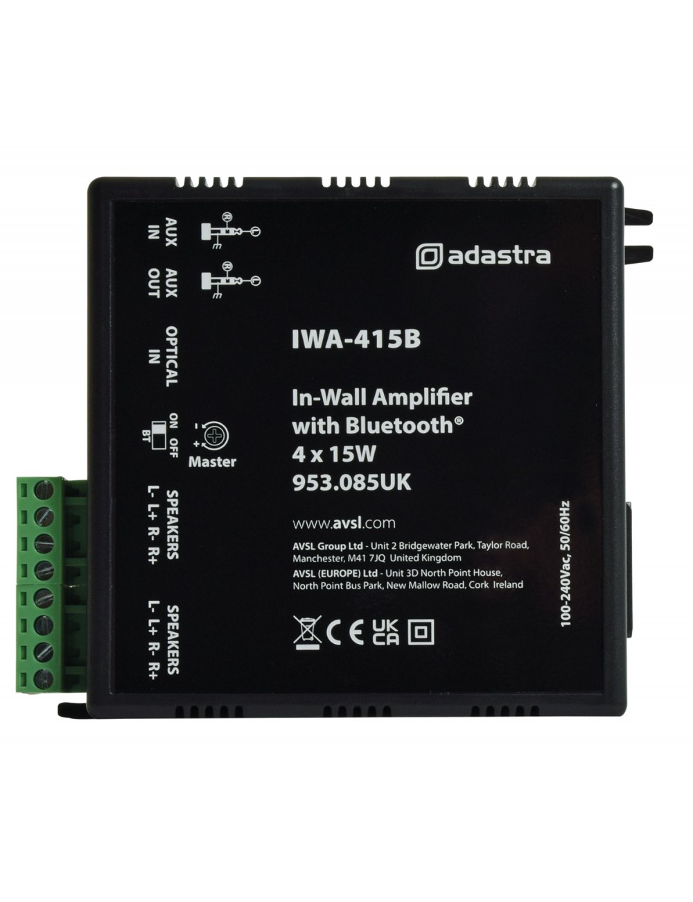 Wall Amplifier with Bluetooth Adastra IWA-415B - 3
