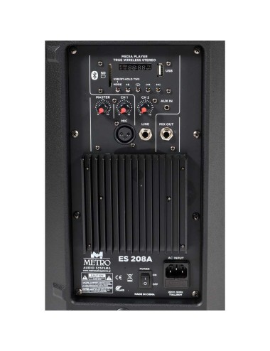 Metro Audio Systems ES208A Αυτοενισχυόμενο Ηχείο με Bluetooth - 5