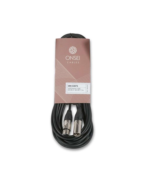 Καλώδιο Onsei ON-C3075 3-pin XLR Αρσενικό - 3-pin XLR Θηλυκό 7,5m - 1