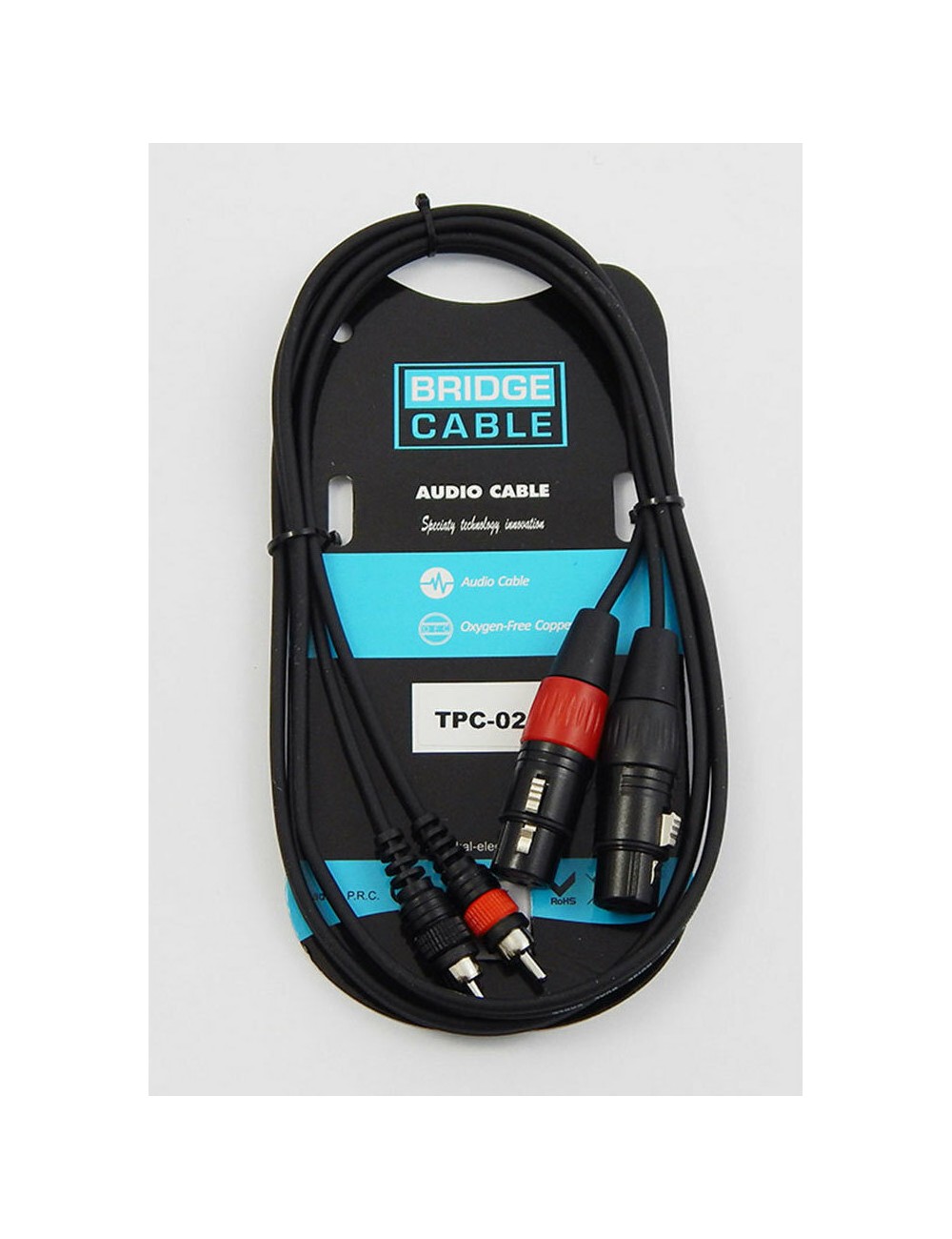 Καλώδιο Bridge Cable TPC-021 2RCA ΑΡΣΕΝΙΚΑ - 2XLR ΘΗΛΥΚΑ - 1