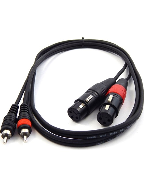 Καλώδιο Bridge Cable TPC-021 2RCA ΑΡΣΕΝΙΚΑ - 2XLR ΘΗΛΥΚΑ - 1