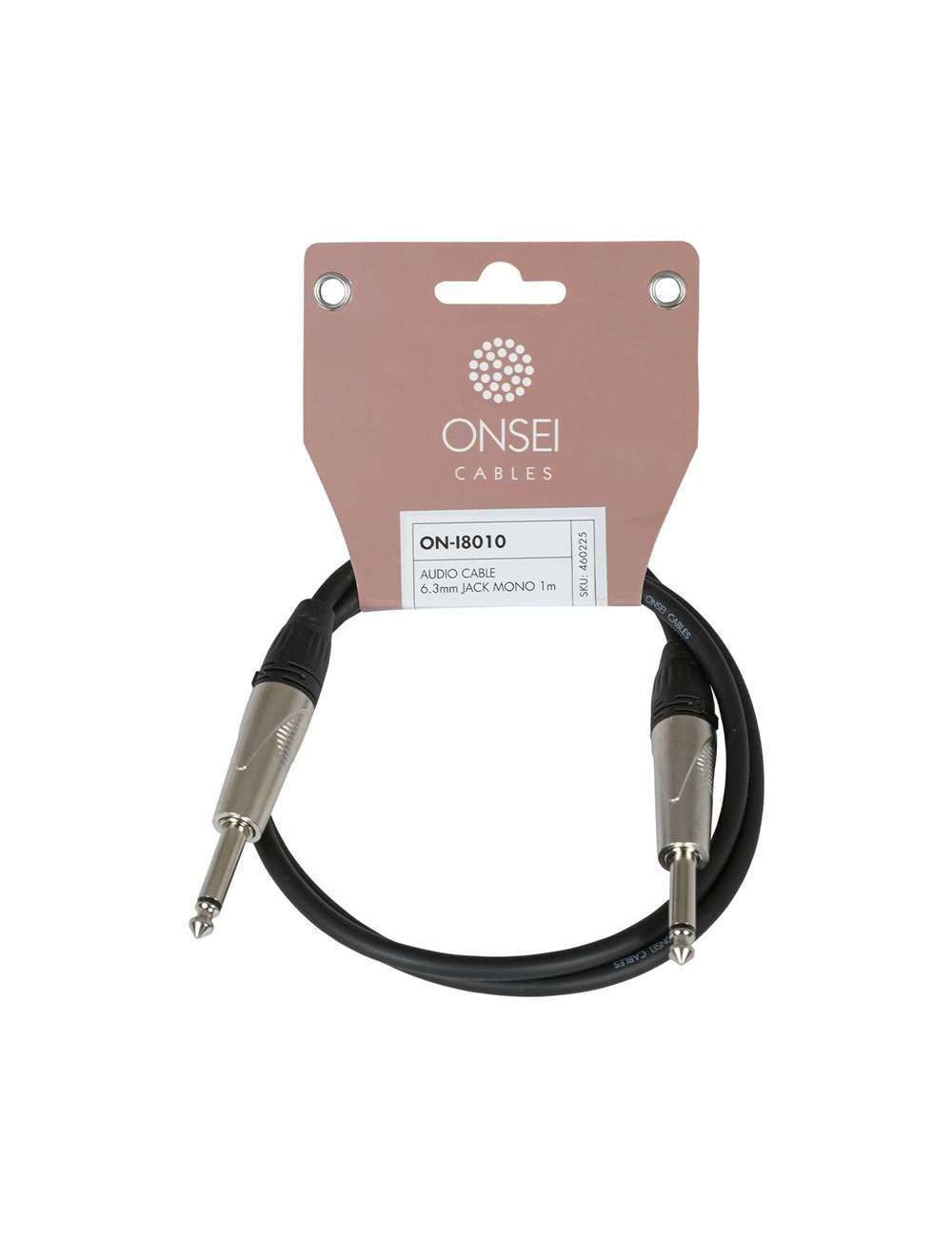 Onsei ON-I8010 Καλώδιο σημάτος 6,3mm Jack Mono - 6,3mm Jack Mono 1m - 1