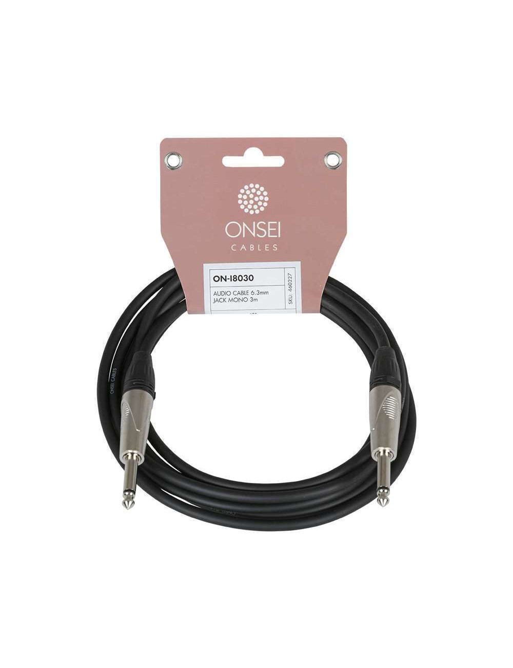 Onsei ON-I8030 Καλώδιο σήματος 6,3mm Jack Mono - 6,3mm Jack Mono 3m - 1