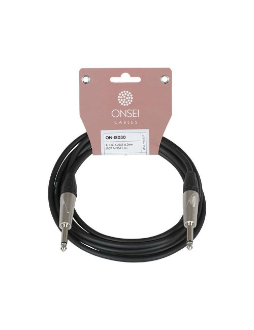 Onsei ON-I8030 Καλώδιο σήματος 6,3mm Jack Mono - 6,3mm Jack Mono 3m - 1