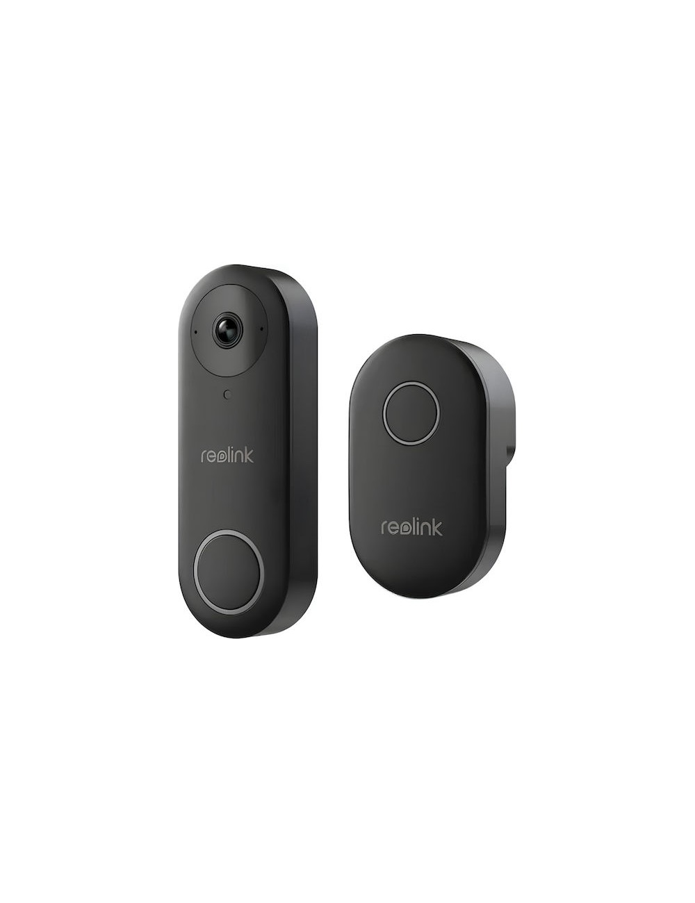 Reolink Κουδούνι Πόρτας Wi-Fi Συμβατό με Alexa Μαύρο - 1