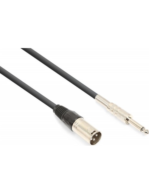 Vonyx Cable XLR male - 6.3mm male Μαύρο 3m - 1
