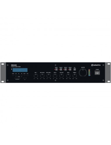 Adastra RM240S 100V/8Ω Mixer-Amplifier With USB / SD / FM - 1