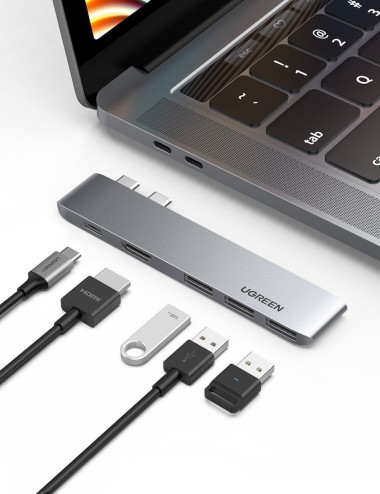 Ugreen CM251 Docking Station με Διπλό USB-C HDMI 4K PD - 3