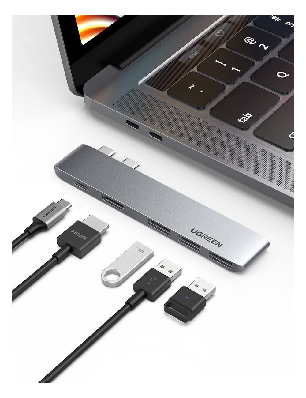 Ugreen CM251 Docking Station με Διπλό USB-C HDMI 4K PD - 2