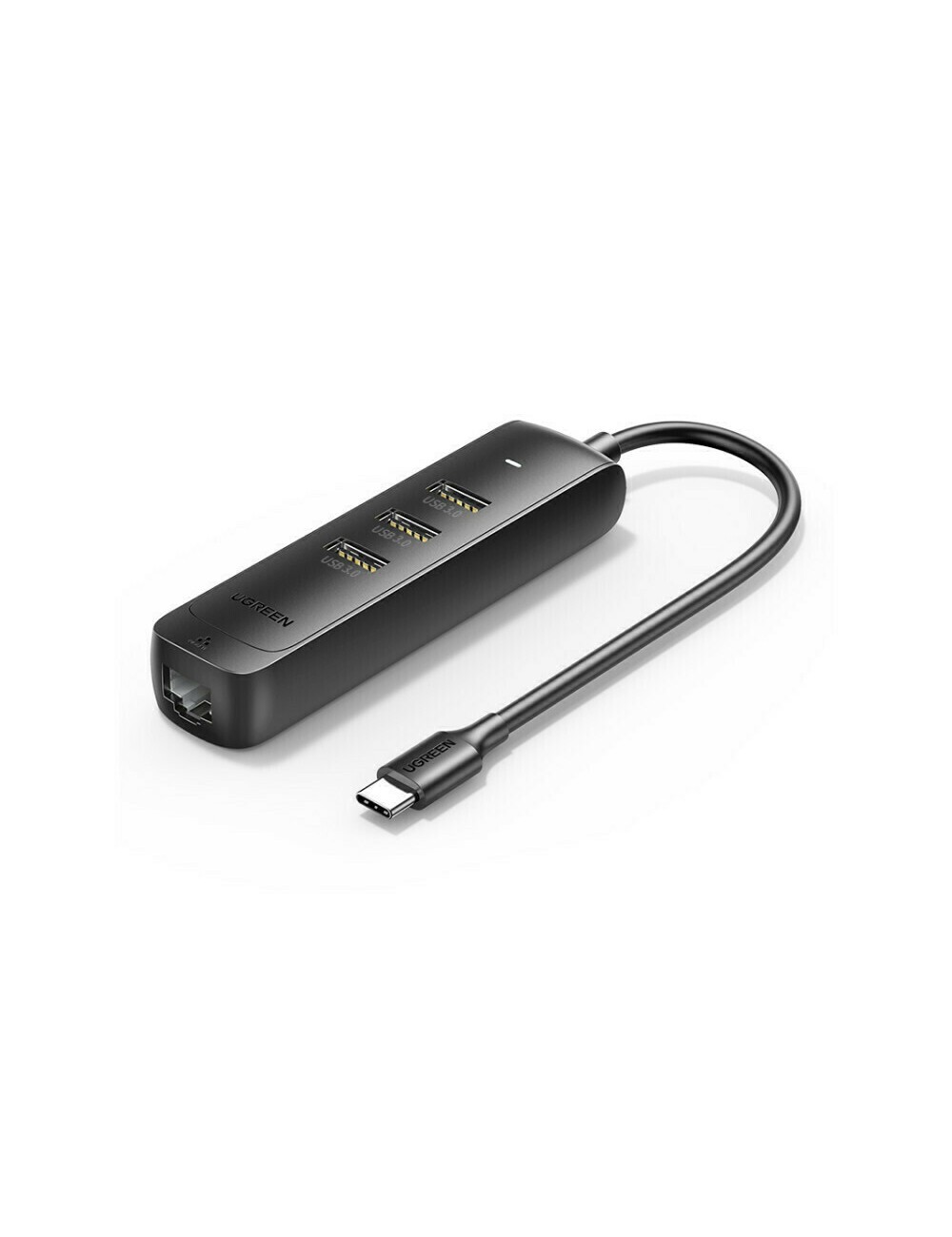 Ugreen USB 2.0 Hub 3 Θυρών με σύνδεση USB-A / Ethernet - 1