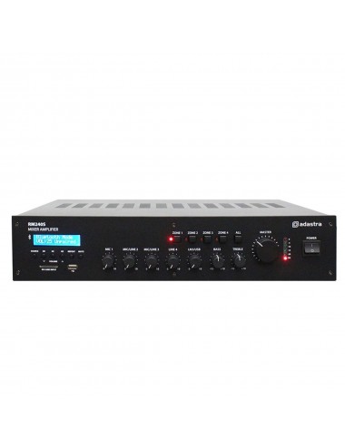 Adastra RM240S 100V/8Ω Mixer-Amplifier With USB / SD / FM - 4