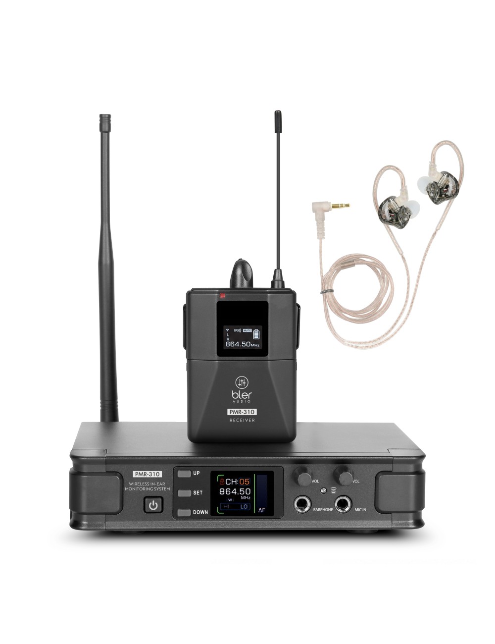 Bler Audio PMR-310 In-Ear Ασύρματο Σύστημα Μικροφώνου - 1
