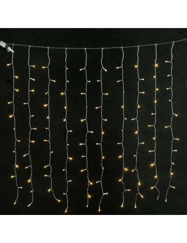 Eurolamp 240 Λαμπάκια LED 2μ. x 100εκ. Θερμό Λευκό τύπου Κουρτίνα  600-11363 - 1