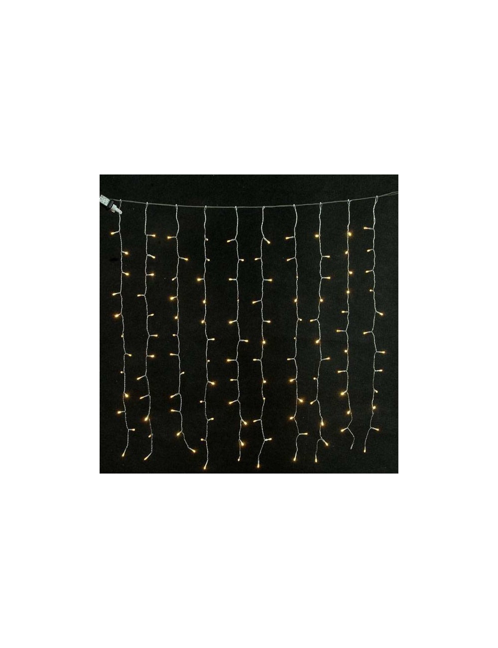 Eurolamp 240 Λαμπάκια LED 2μ. x 100εκ. Θερμό Λευκό τύπου Κουρτίνα  600-11363 - 1