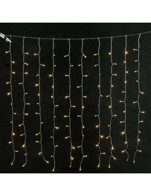 Eurolamp 240 Λαμπάκια LED 2μ. x 100εκ. Θερμό Λευκό τύπου Κουρτίνα  600-11363 - 1