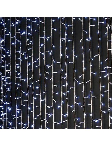 Eurolamp 360 Λαμπάκια LED 2μ. x 200εκ. Φυσικό Λευκό τύπου Κουρτίνα 600-11370 - 1