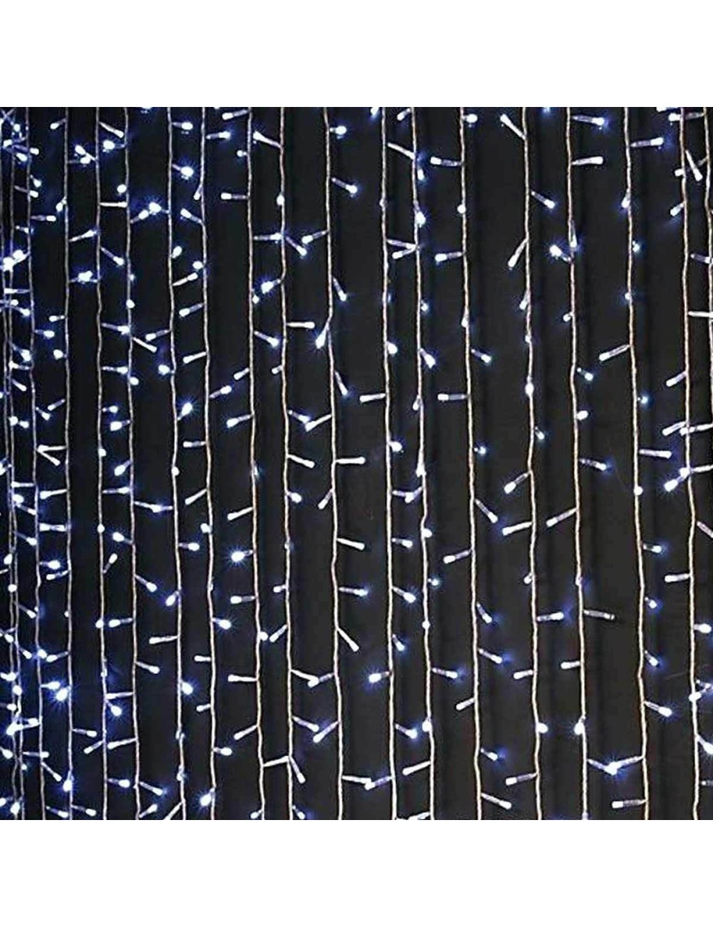 Eurolamp 360 Λαμπάκια LED 2μ. x 200εκ. Φυσικό Λευκό τύπου Κουρτίνα 600-11370 - 1