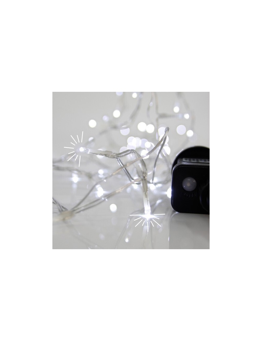 Eurolamp 300 Flash Λαμπάκια LED 3μ. Λευκά σε Σειρά 600-02540 - 1