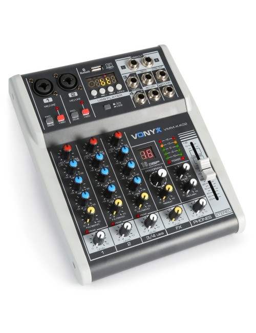 VONYX VMM-K402 4 Channel 4FX Audio Console / USB / MP3 / Bluetooth / REC - 2