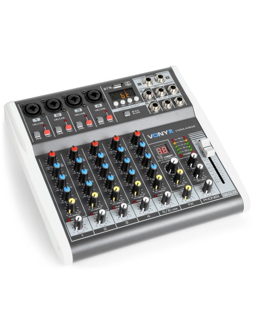 VONYX VMM-K602 6 Channel 16FX Audio Console / USB / MP3 / Bluetooth / REC - 1