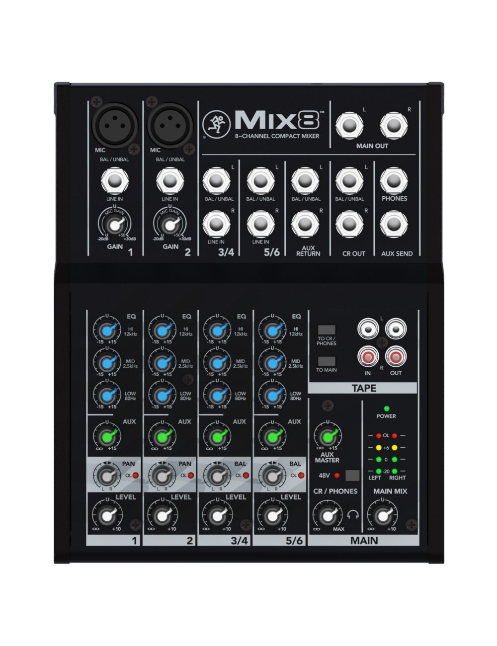 Mackie Mix8 8 Channel Audio Console - 2