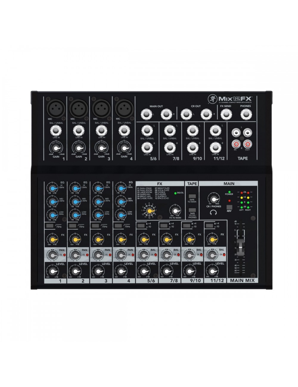 Mackie Mix12FX 12 Channel Audio Console with 12FX - 1