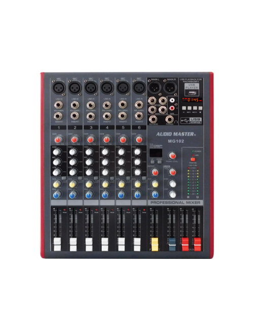 Audio Master MG102 6 Channel Audio Console with FX