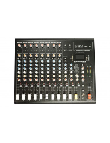 Ihos I MIX12 12 Channel Audio Console FX/ USB/ MP3/ Bluetooth - 4